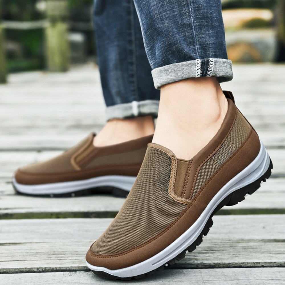 Zapatos impermeables para caminar de hombre | Sin cordones