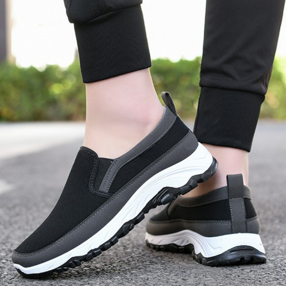 Zapatos impermeables para caminar de hombre | Sin cordones