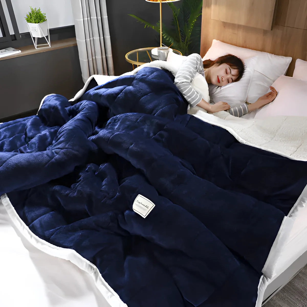 Sherpa Fleece Duvet Cover Weighted Blanket