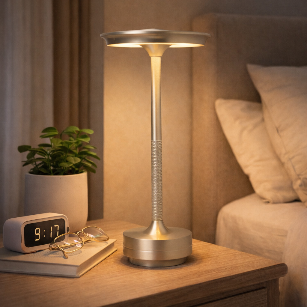 Table Lamp Cordless LED Touch Dimmable Aluminum Rechargeable