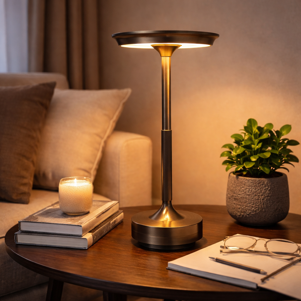 Table Lamp Cordless LED Touch Dimmable Aluminum Rechargeable