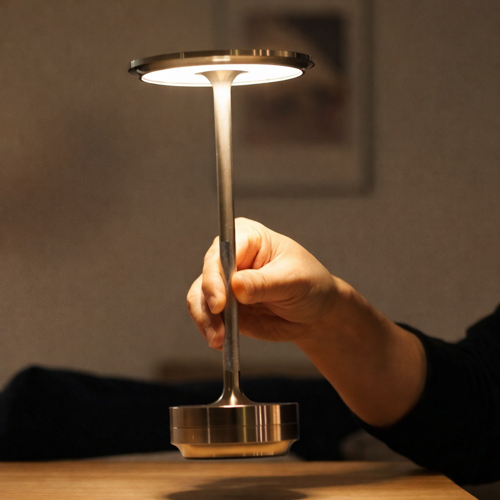 Table Lamp Cordless LED Touch Dimmable Aluminum Rechargeable