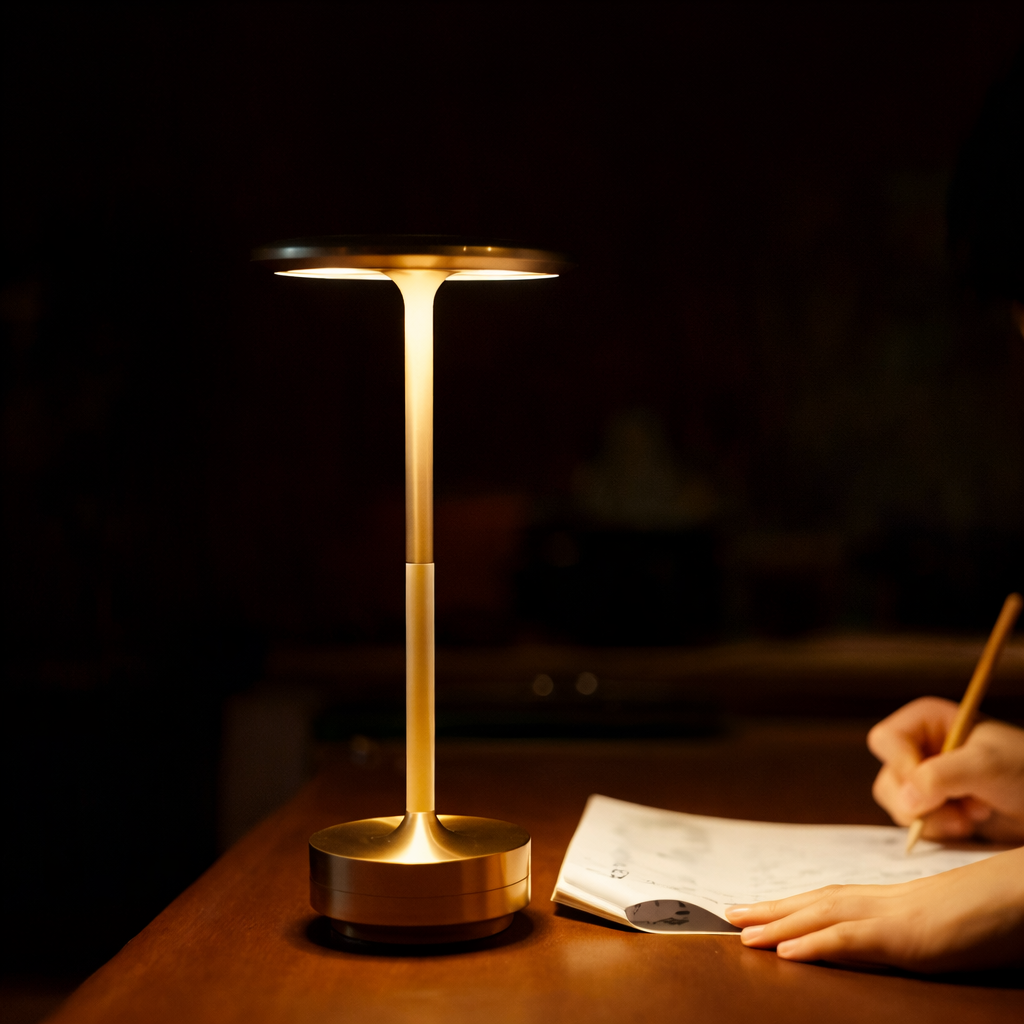 Table Lamp Cordless LED Touch Dimmable Aluminum Rechargeable
