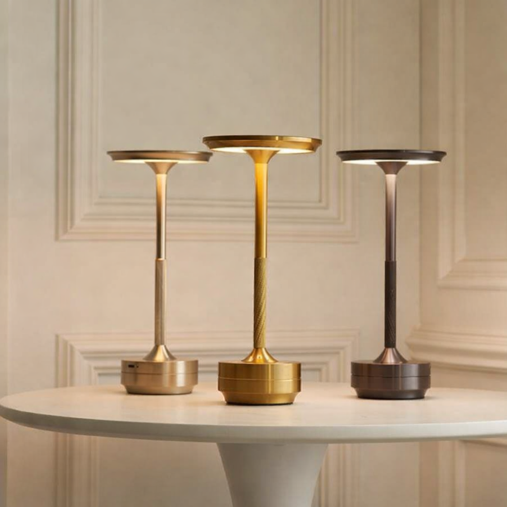 Table Lamp Cordless LED Touch Dimmable Aluminum Rechargeable