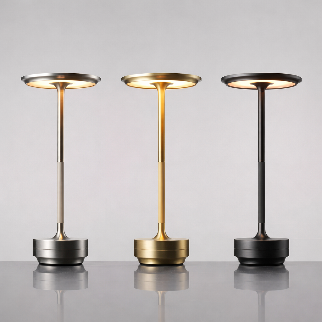 Table Lamp Cordless LED Touch Dimmable Aluminum Rechargeable