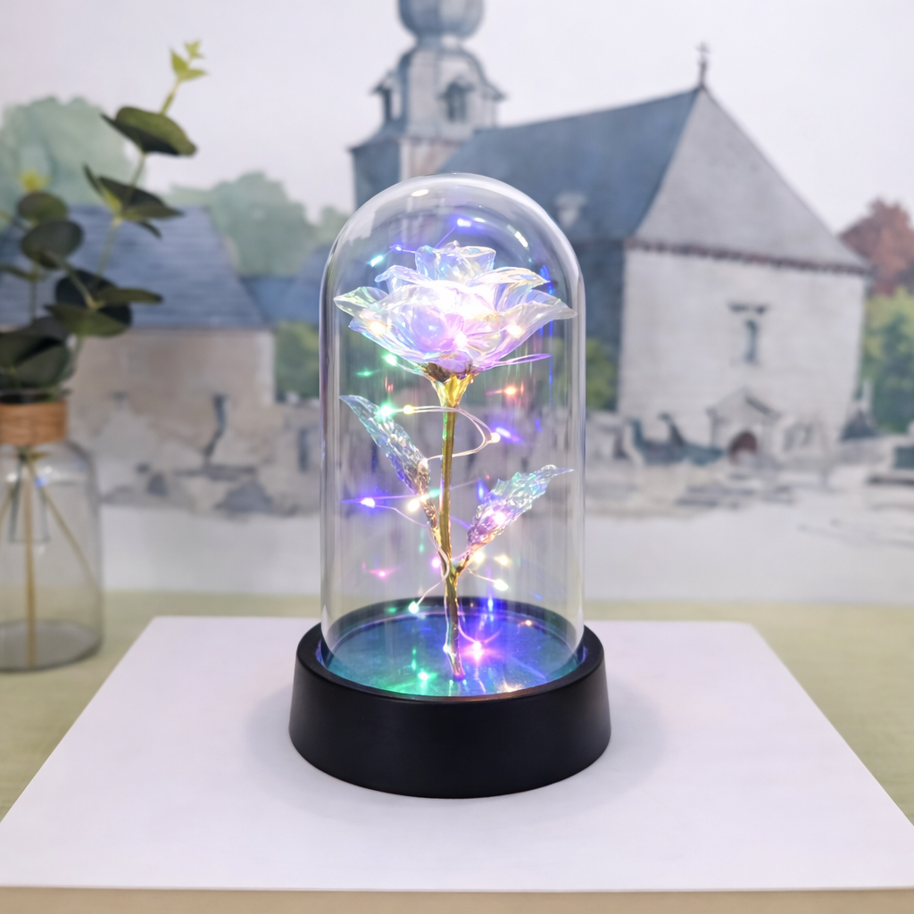 Table Lamp Rose LED Light Display