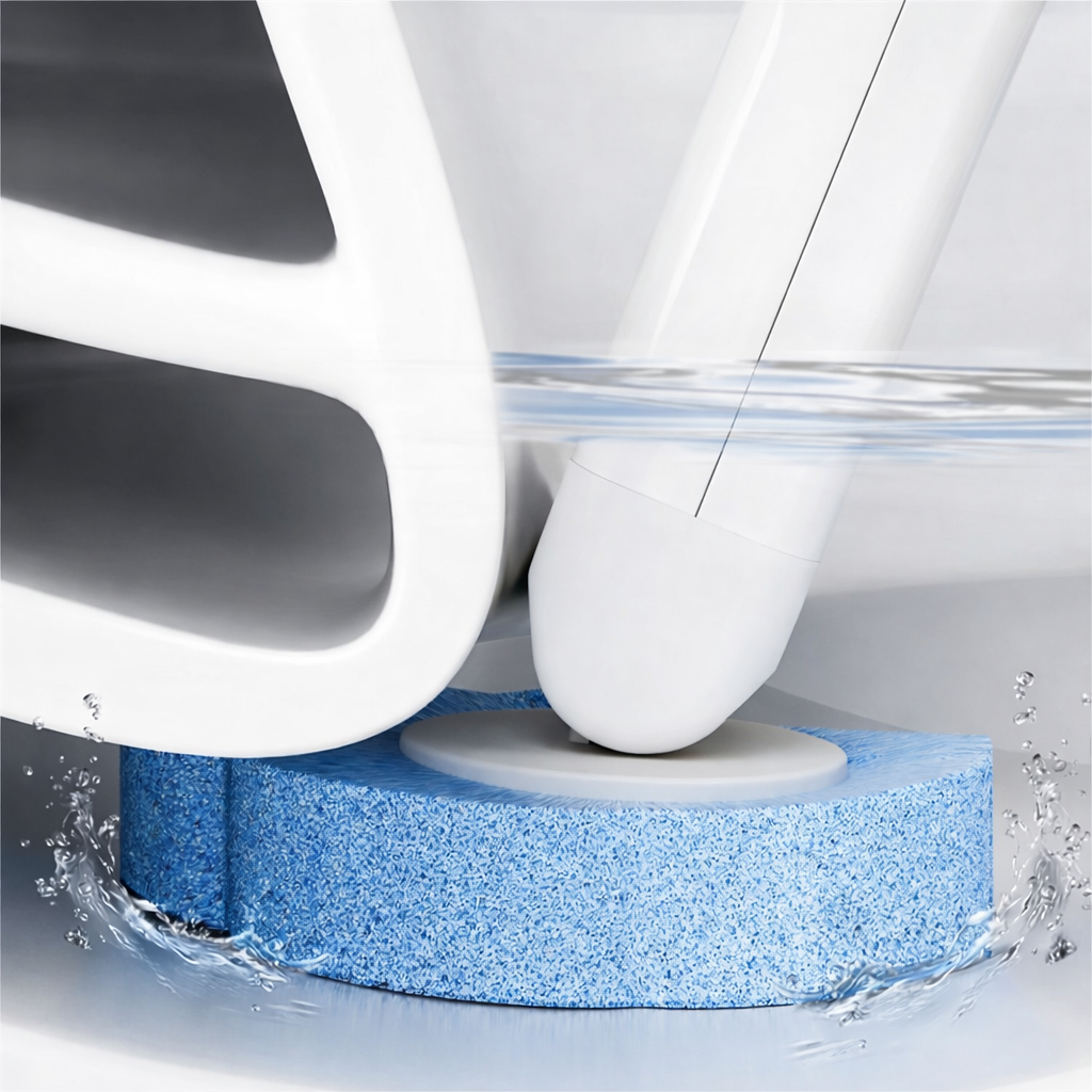 Toilet Brush Disposable Cleaning System Snap Refill Set