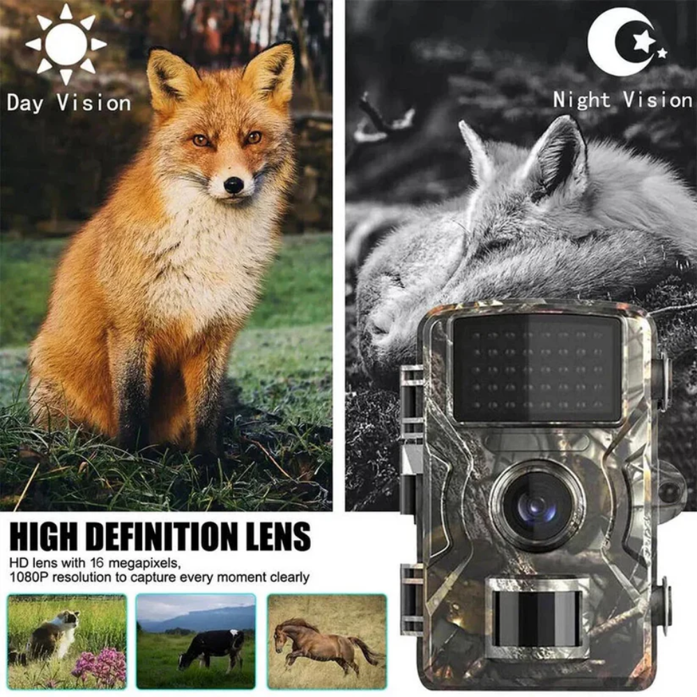 Trail Camera Hiking Night Vision Wildlife Camera Motion Sensor HD 2