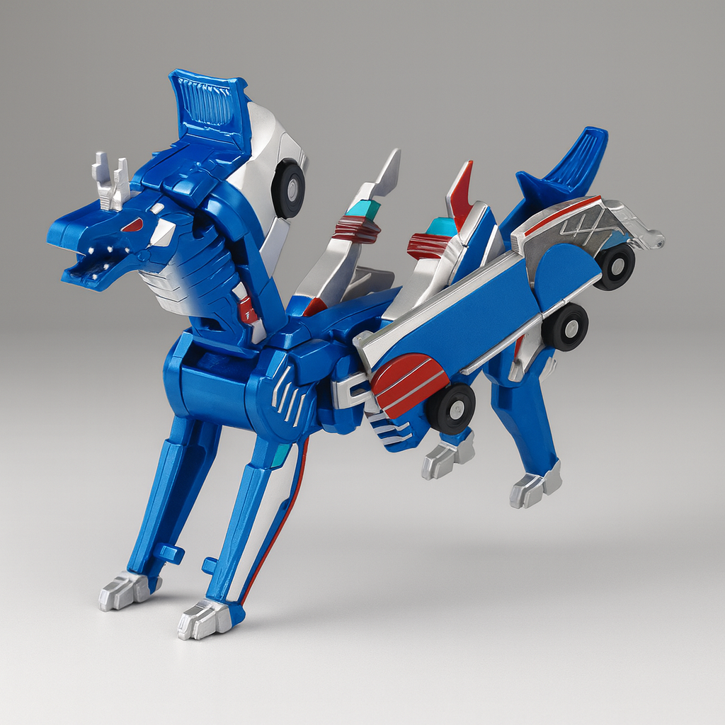 Robot Toy Car Magnetic Transforming Play Model