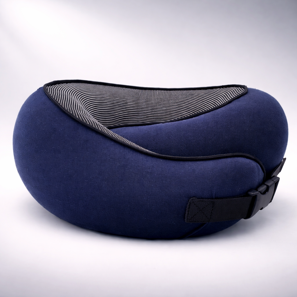 Travel Pillow Memory Foam Neck Support Flight Comfort
