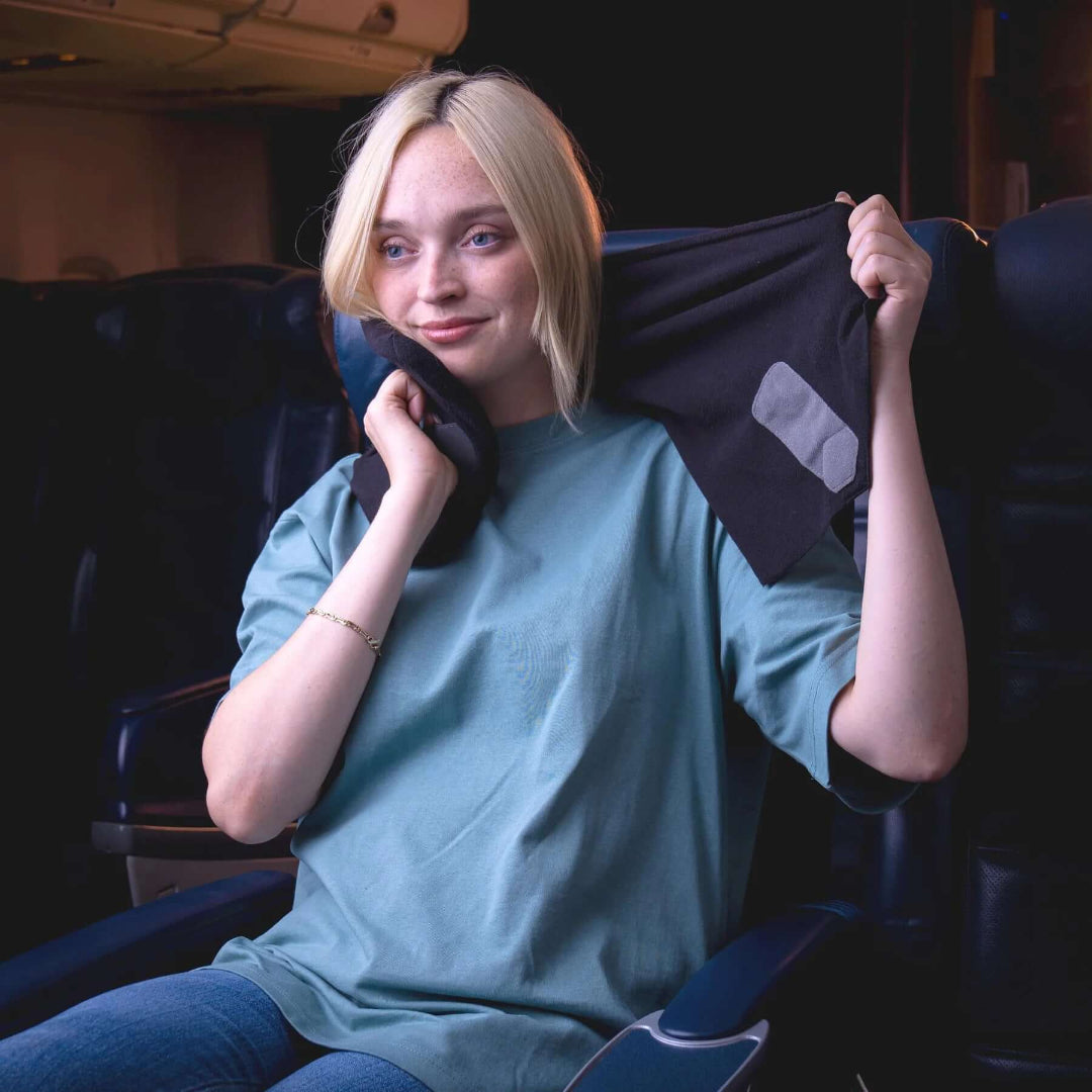 Travel Pillow Wrap Neck Support Compact Upright Rest