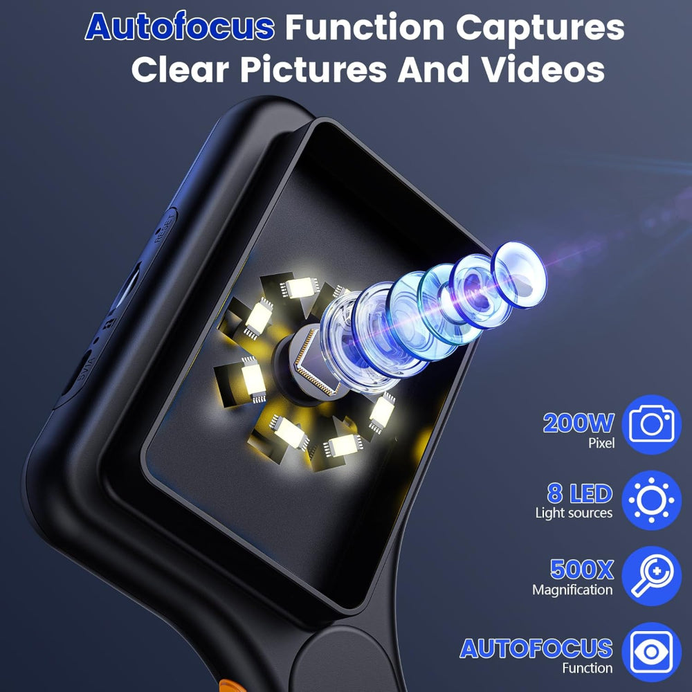 USB Camera Digital Microscope Handheld 500X IPS Screen 3