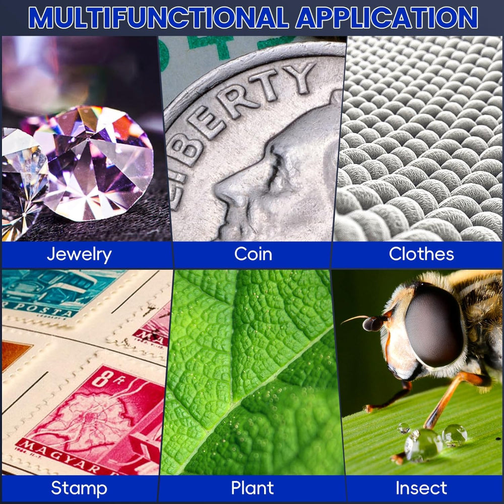 USB Camera Digital Microscope Handheld 500X IPS Screen 5