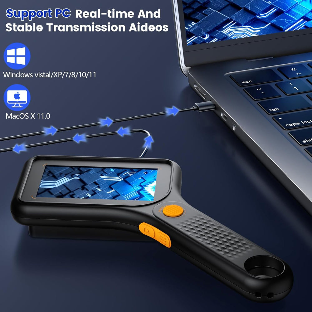 USB Camera Digital Microscope Handheld 500X IPS Screen 6