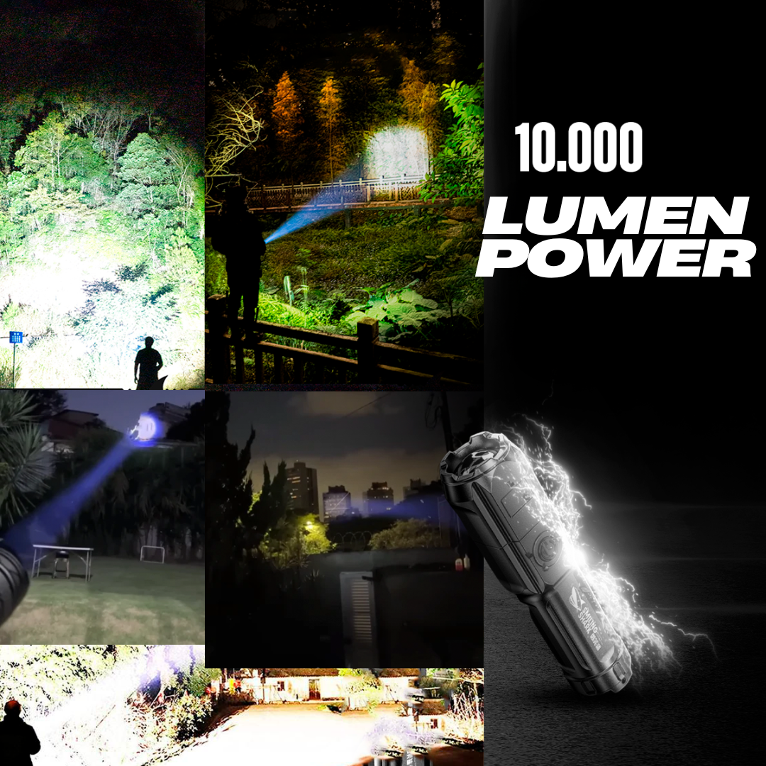 LED Torch Rechargeable Waterproof Outdoor Flashlight