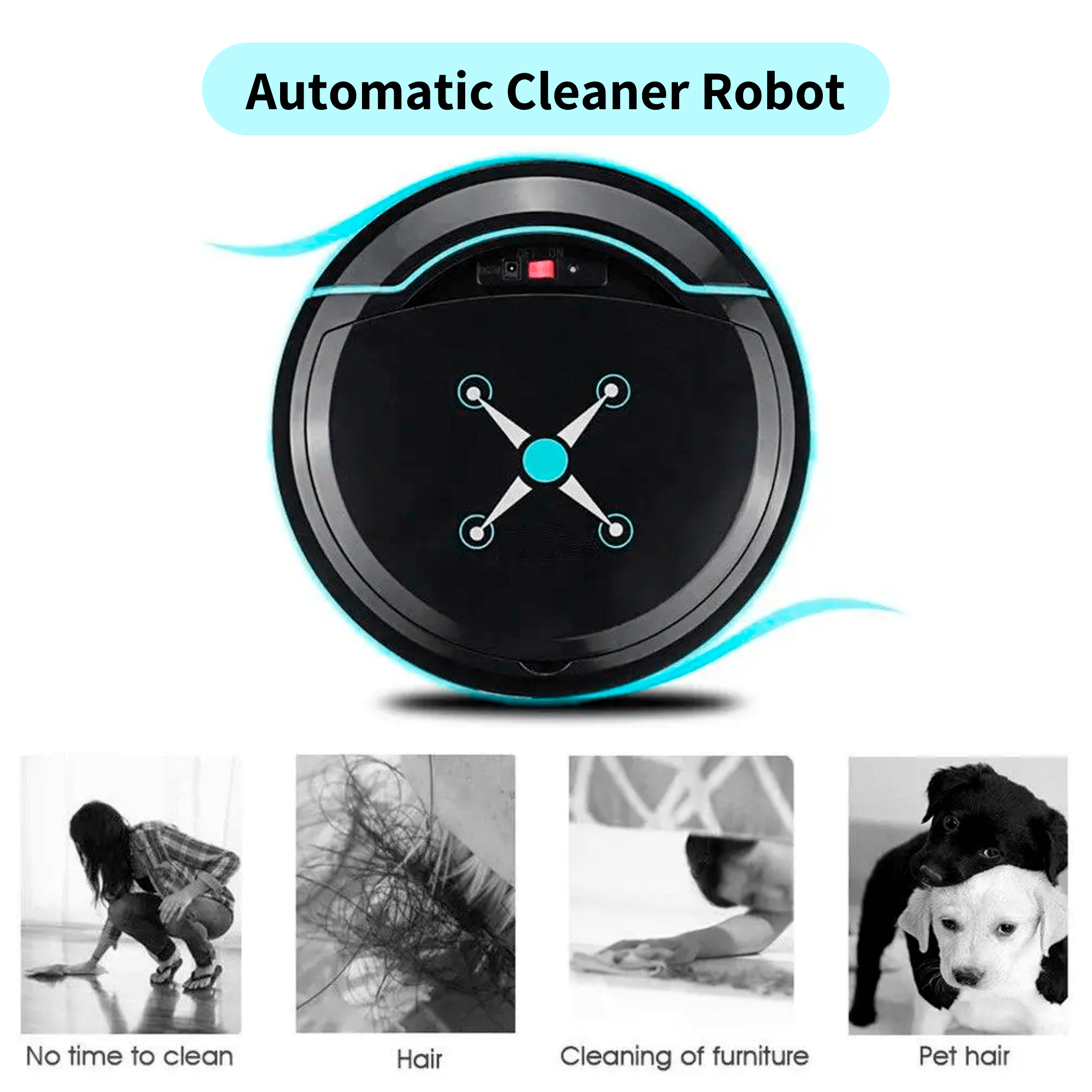Robot Vacuum Cleaner Smart Automatic Floor Mop