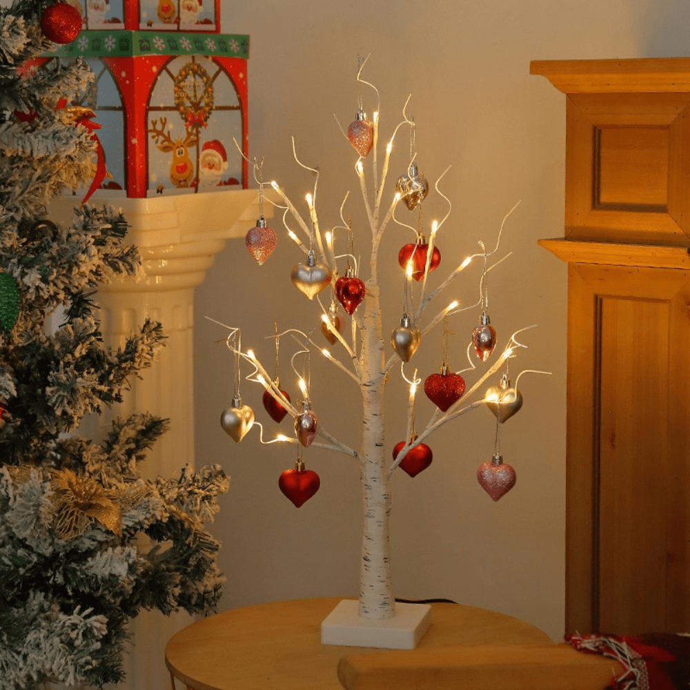 Table Lamp Valentines Tree Light Timer Table Decor