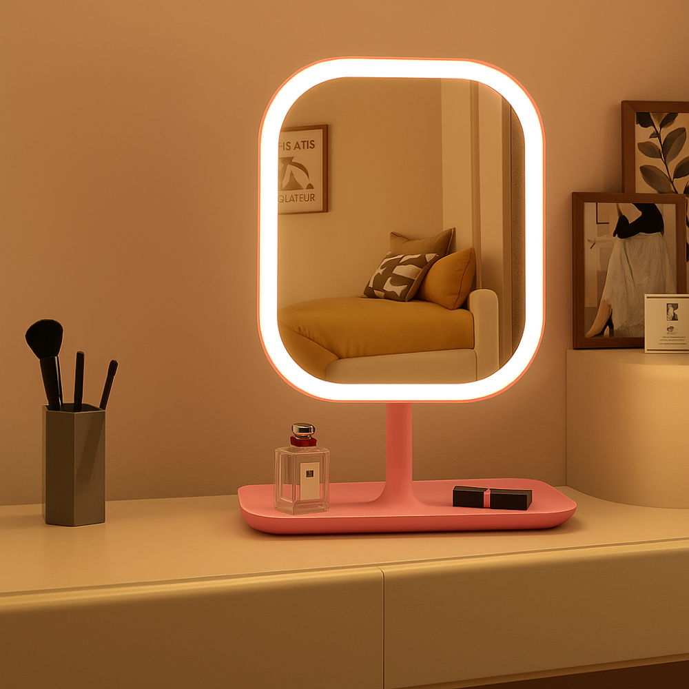 Vanity Mirror LED Touch Control Tabletop Makeup Mirror