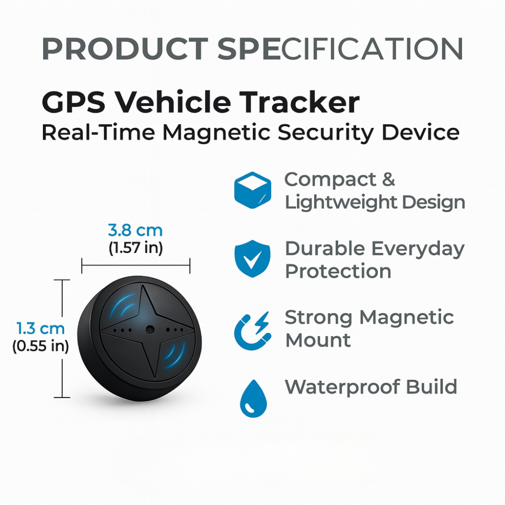 Vehicle Tracker GPS Real-Time Magnetic Car Tracker Device