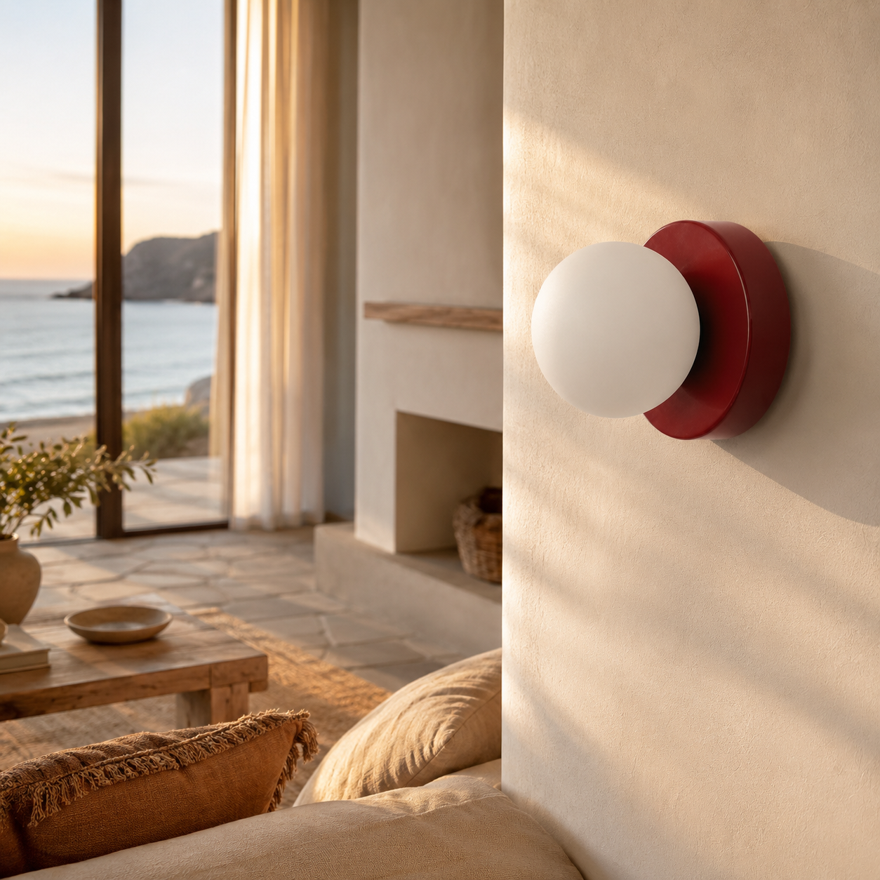 Wall Light Glass Sconce Indoor Globe Mounted Fixture