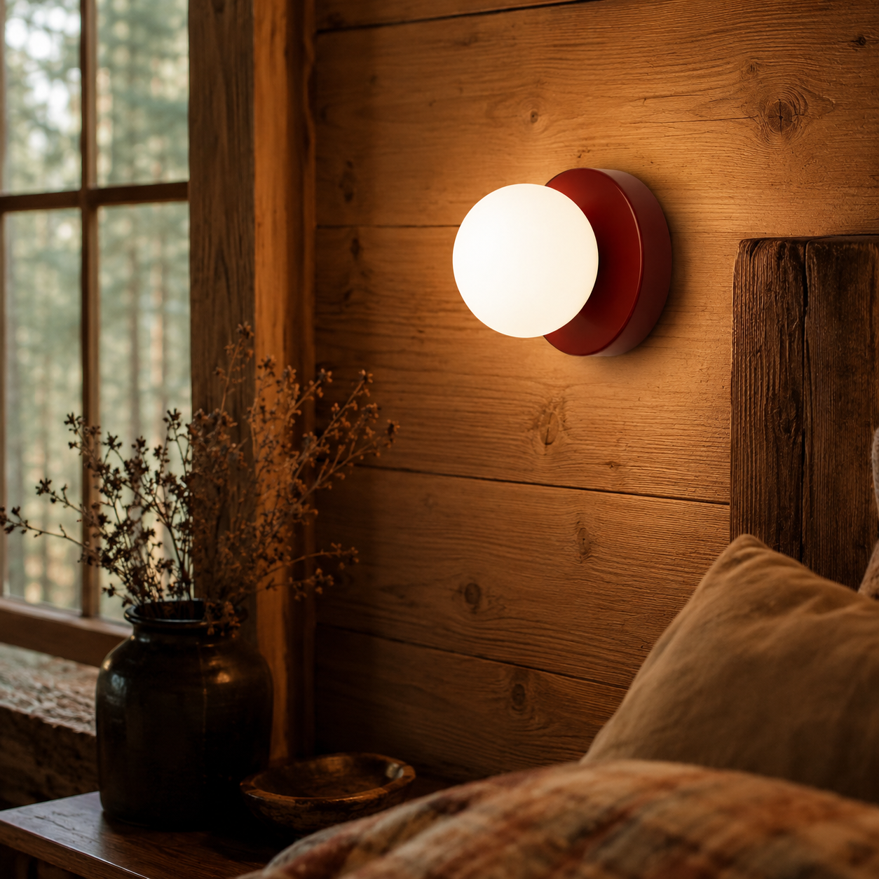 Wall Light Glass Sconce Indoor Globe Mounted Fixture