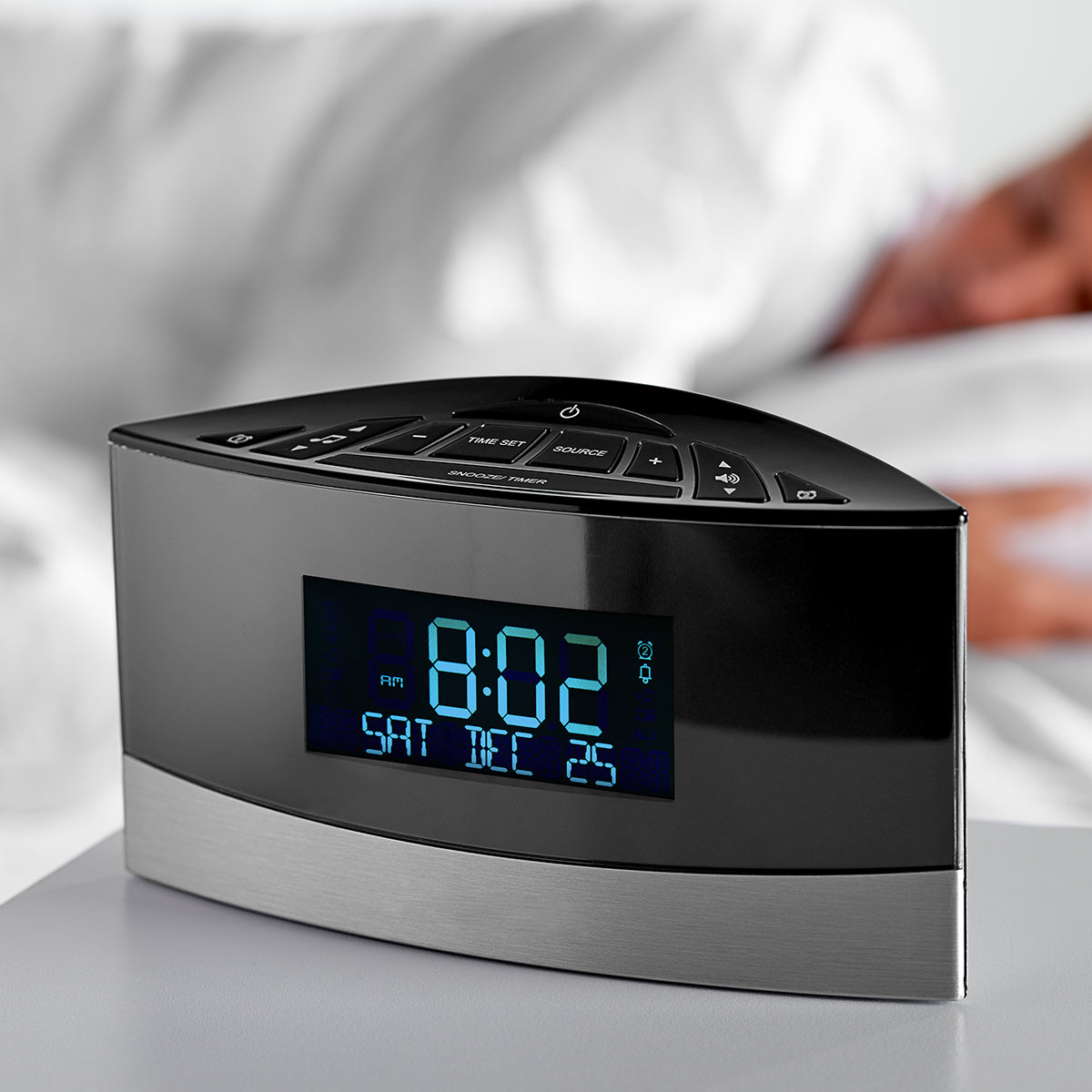 White Noise Machine Sleep Alarm Clock Radio