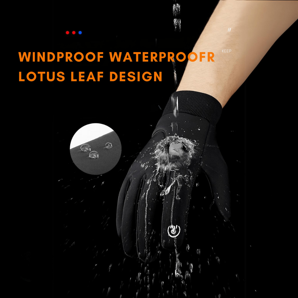 Winter Gloves Waterproof Thermal Touchscreen Cycling Gloves