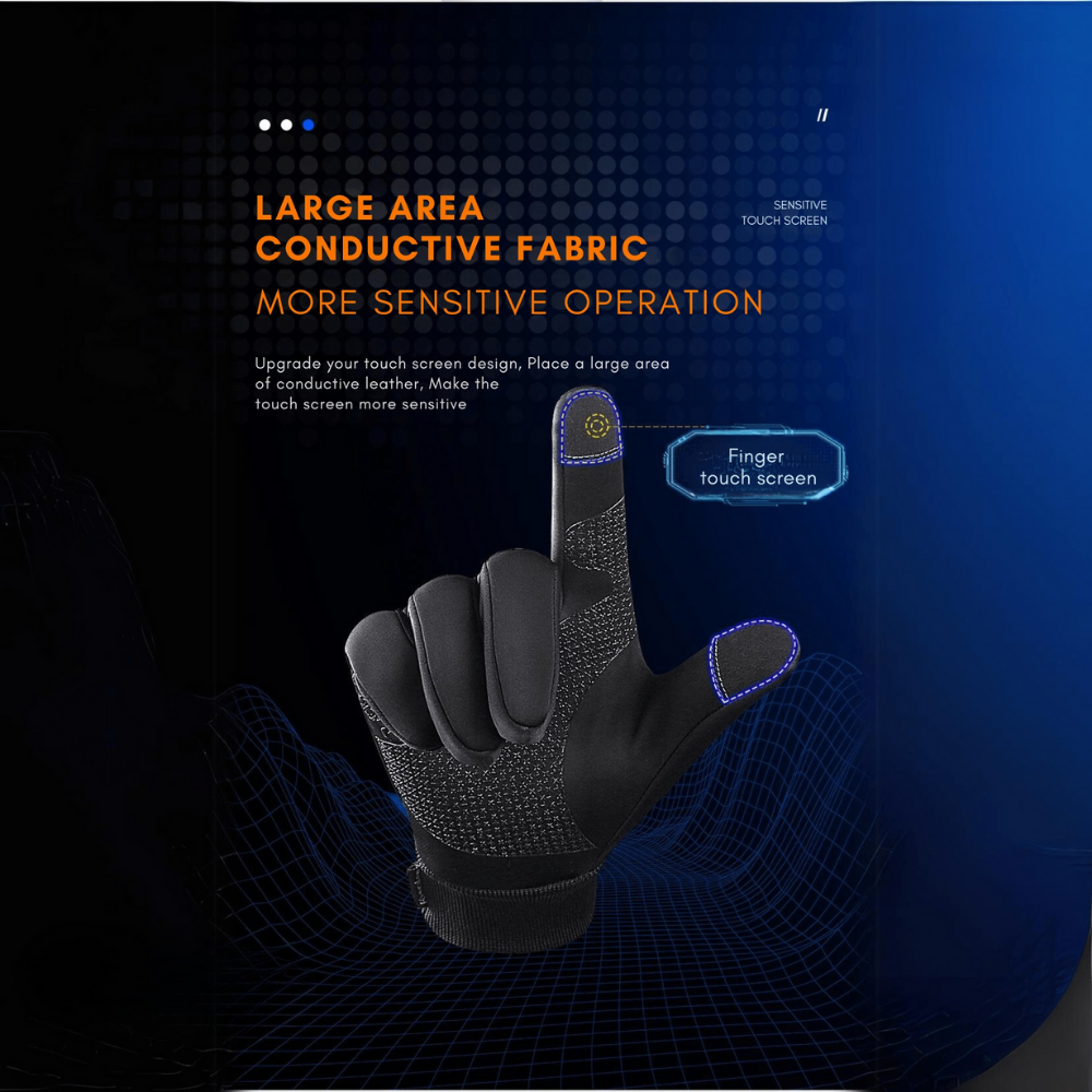 Winter Gloves Waterproof Thermal Touchscreen Cycling Gloves