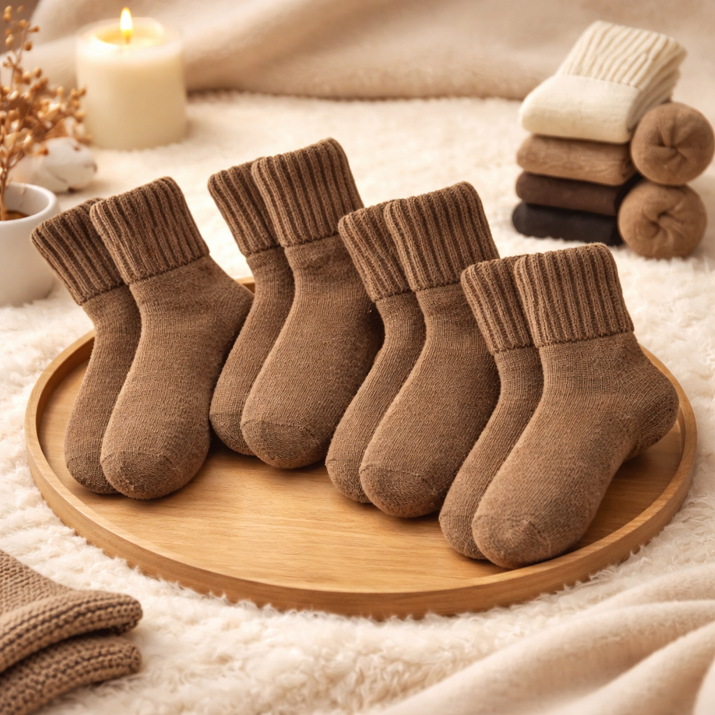 Winter Socks Stretch Fit Crew Socks Lightweight Everyday Wear