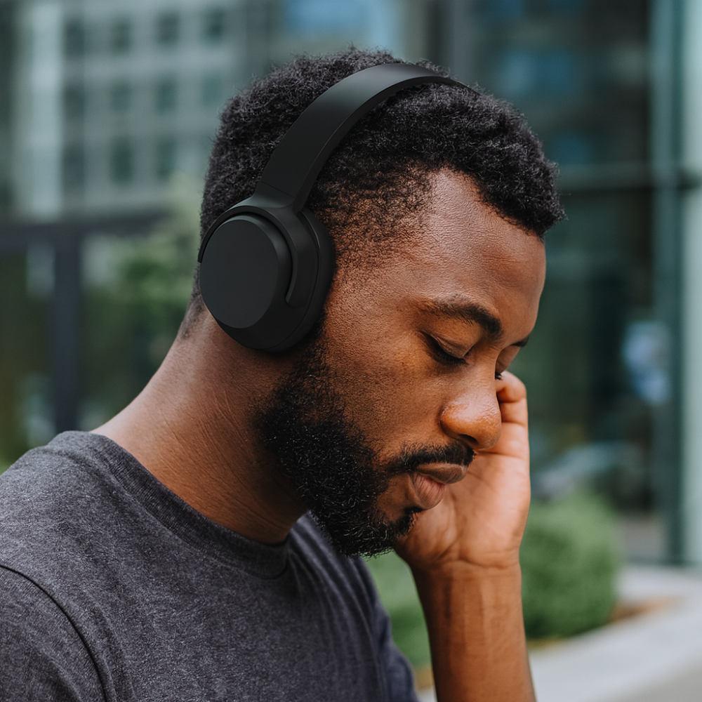 Wireless Bluetooth Headphones Over Ear Stereo Sound Comfort Fit