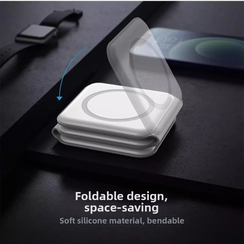 Wireless Charger Magnetic Foldable Charging Station Stand 2
