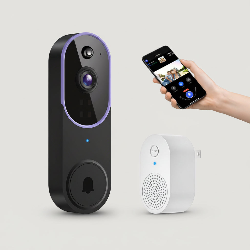 Wireless Doorbell Camera Smart Video AI Night Vision 1