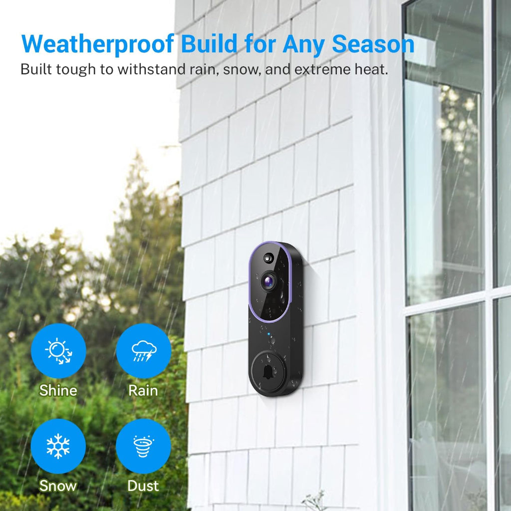 Wireless Doorbell Camera Smart Video AI Night Vision 8