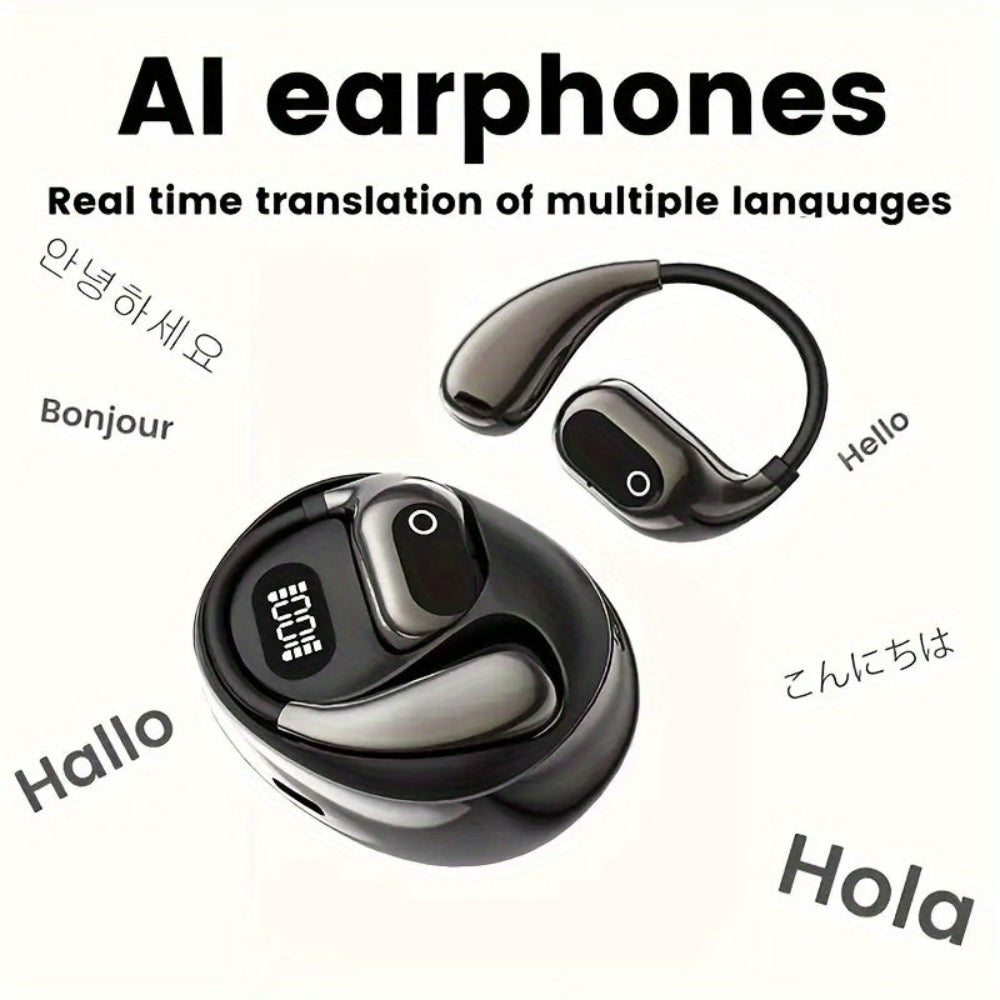 Wireless Earbuds Noise Cancelling Real Time Translator Headset