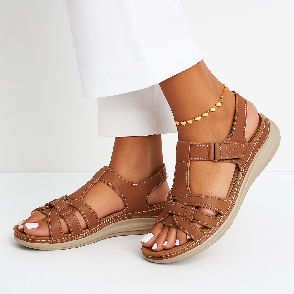 Women's Supportive Comfortable Sandals - Breathable Cushioned
