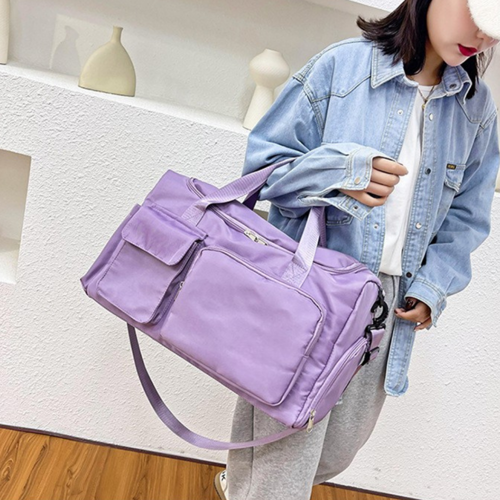 Vodotěsná cestovní taška Duffel | Velký kufr na cvičení s přihrádkou na boty