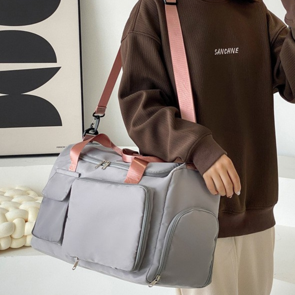 Vodotěsná cestovní taška Duffel | Velký kufr na cvičení s přihrádkou na boty