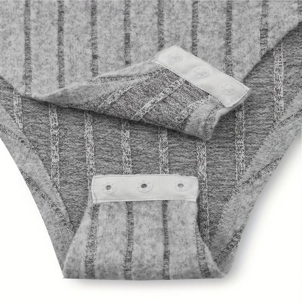 Dámské žebrované fleecové body - dlouhý rukáv, vysoký límec