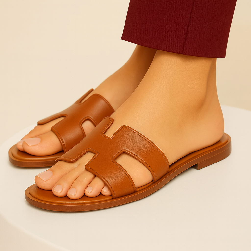 Women’s Slip On Flat Sandals | Comfortable Wide Fit