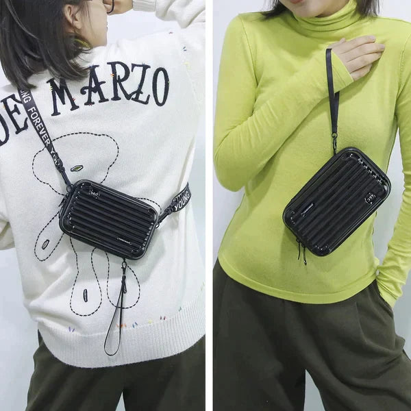 Crossbody taška tvrdý obal kompaktní ramenní pouzdro