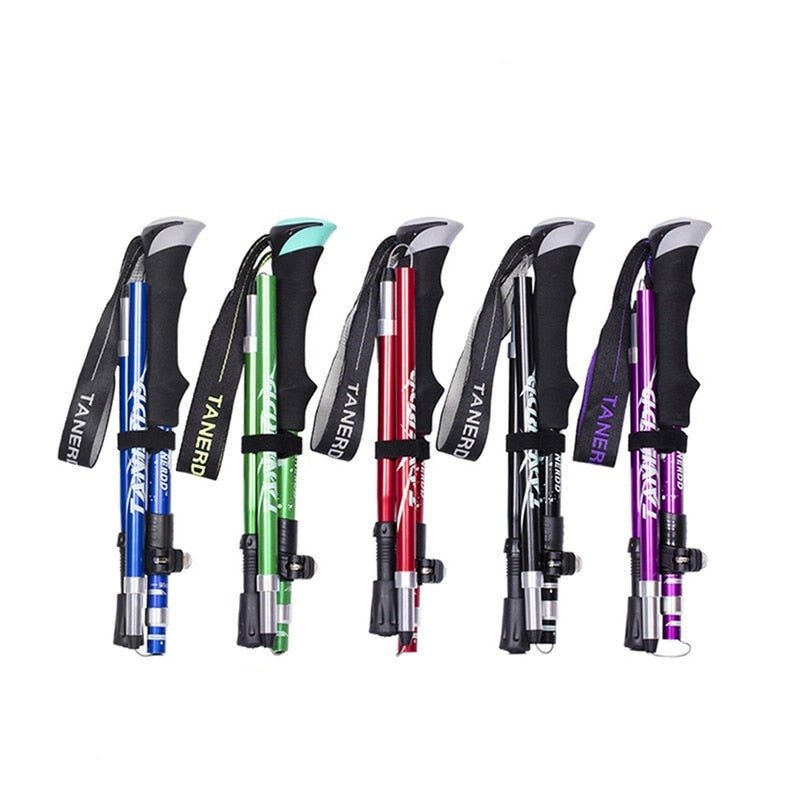 Hiking Poles Foldable Lightweight Aluminum Walking Sticks