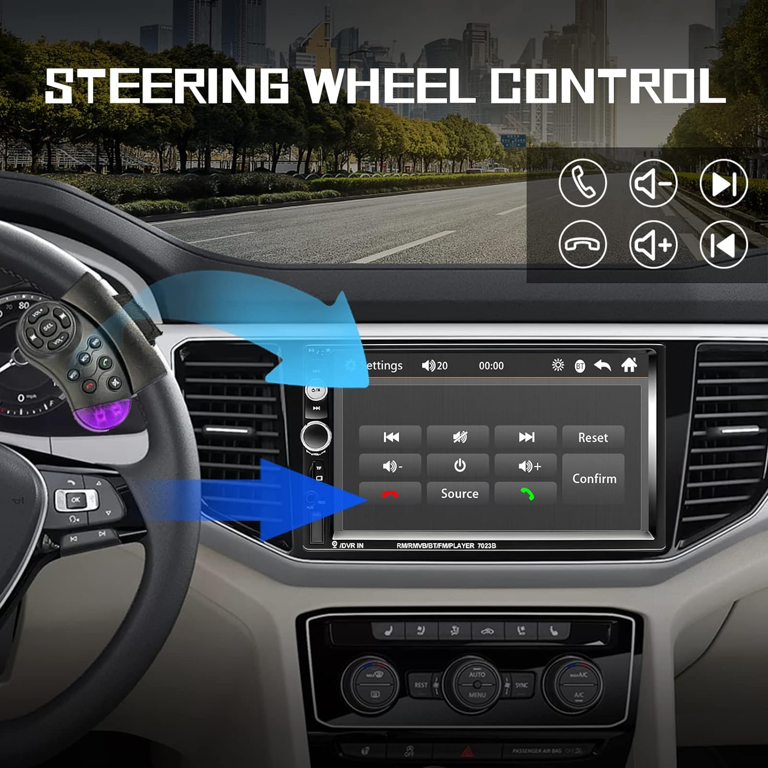 Bluetooth Car Stereo Touchscreen Audio System