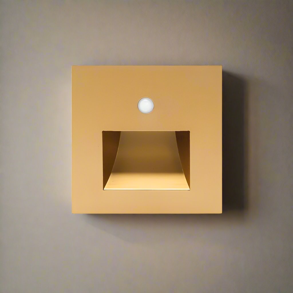 Light Motion Sensor Minimal Square Indoor Night Lamp
