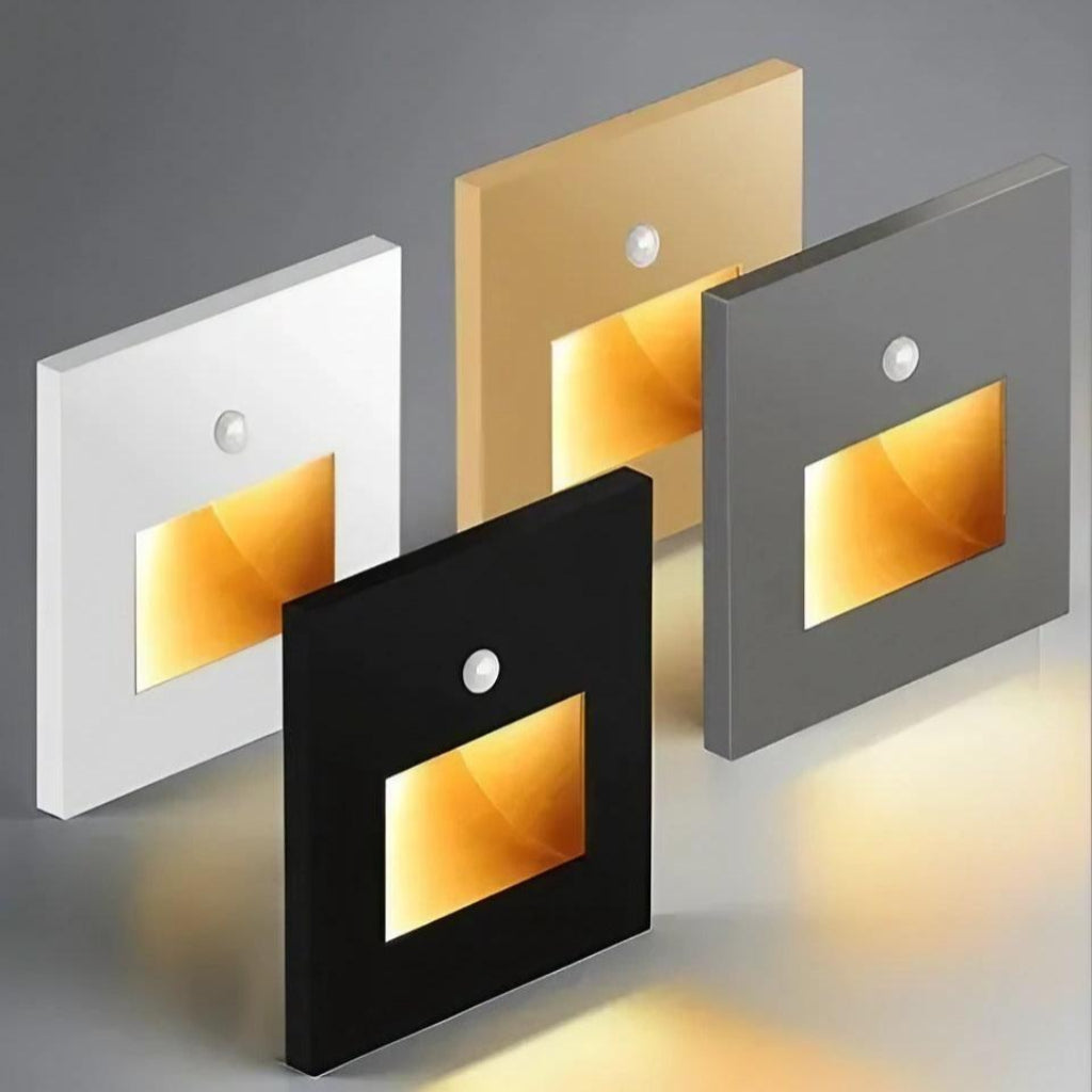 Light Motion Sensor Minimal Square Indoor Night Lamp