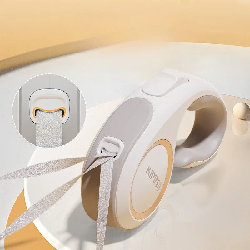 Correa para perro con mango retráctil de agarre suave