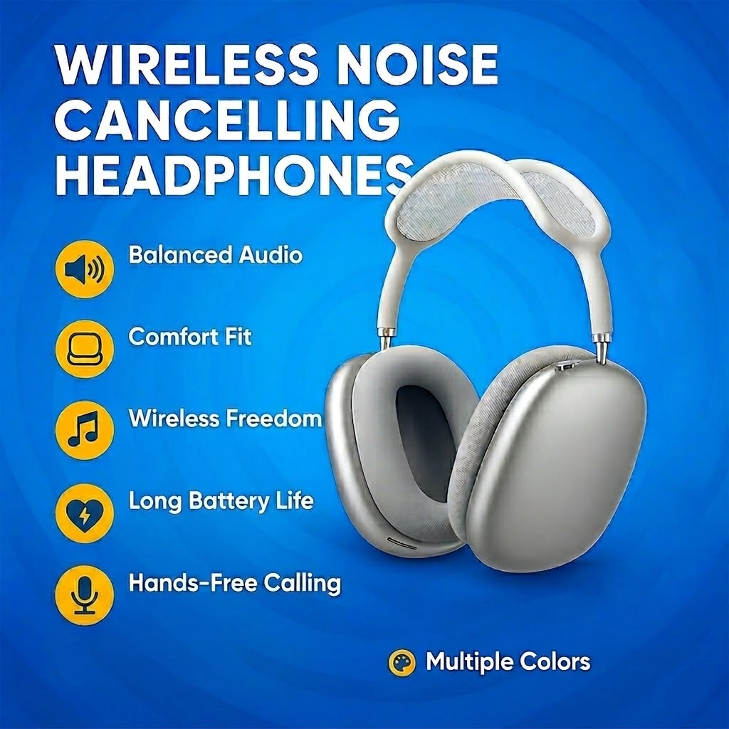 Bluetooth Headphones Noise Cancelling Headphones Wireless Headphones - Image 4