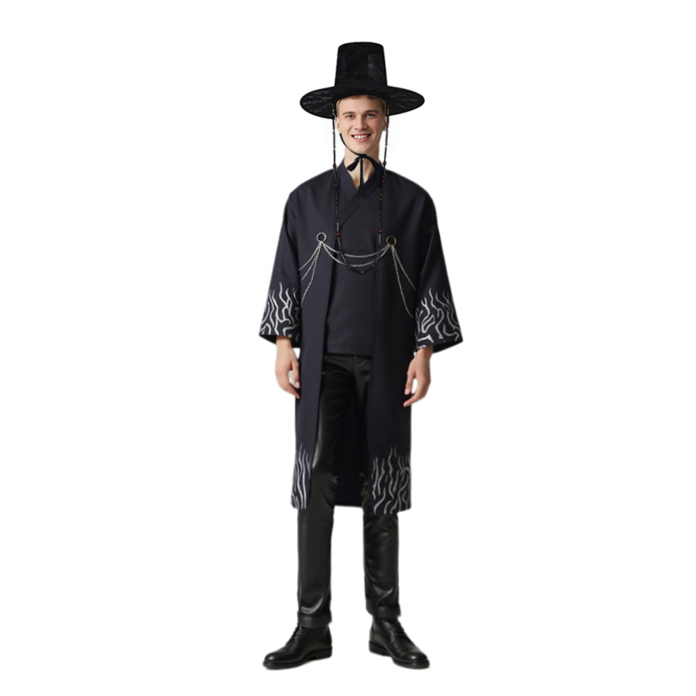 Boys “Your Idol” Performance Costume Full Set Black Halloween Cosplay Costume - Image 3