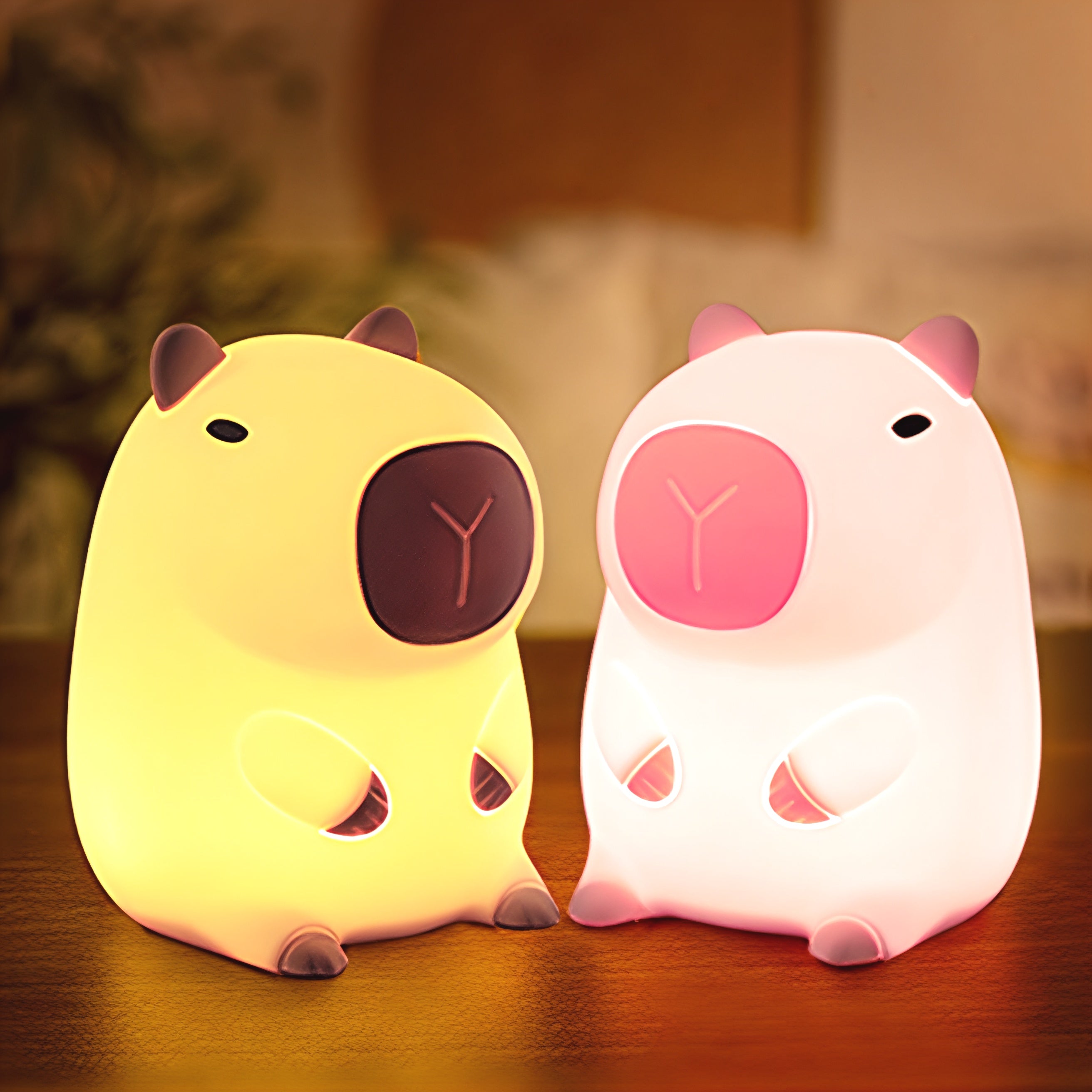 Capybara Night Light Adjustable Brightness Silicone