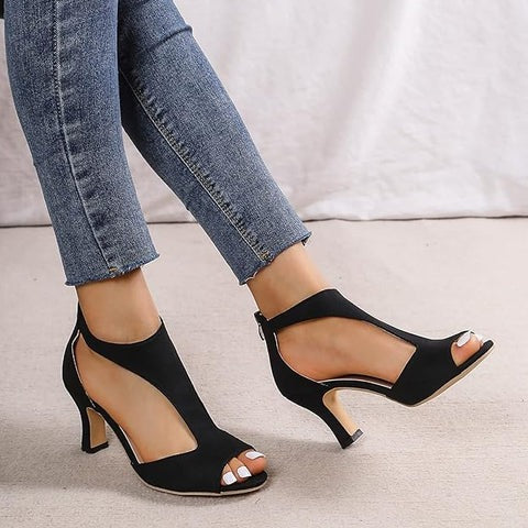 Women's Heeled Open Toe Wedding Sandals | Ankle Strap