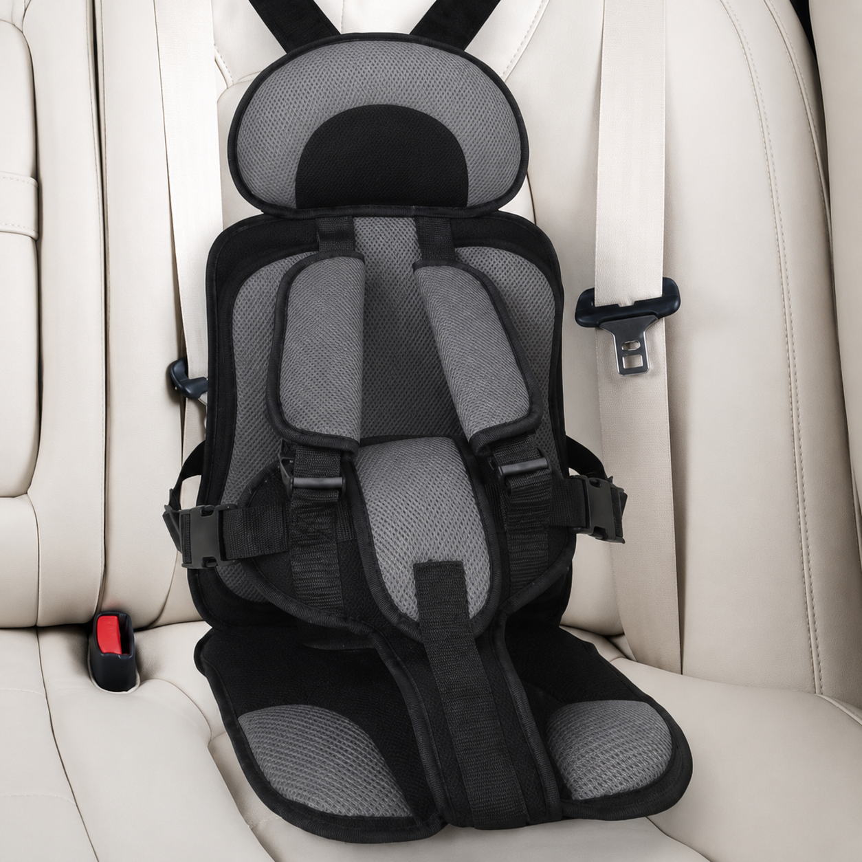 Child Car Seat Travel Portable Adjustable Foldable - Image 1